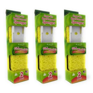 Arrow Home Products Arrow Dish Wand Sponge Refills 6 Pack Replacement Sponge Heads for Dish Wand